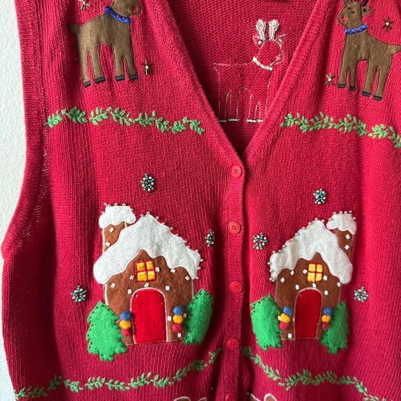 Vintage christmas sweater vest - Picture 5 of 7